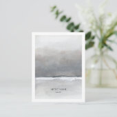 Minimalistische Artist Briefkaart Sjabloon (Staand voorkant)