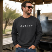 Minimalistische Austin City-reis sweatshirt