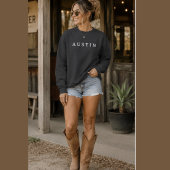 Minimalistische Austin City-reis sweatshirt