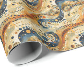 Minimalistische Australische Aboriginal Art: Verva Cadeaupapier (Rol Hoek)