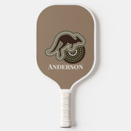 Minimalistische Australische Aboriginal Kangoeroe  Pickleball Paddle
