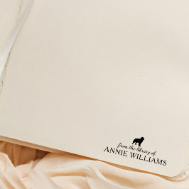 Minimalistische Australische herdershond Rubberstempel