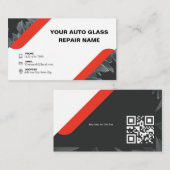 Minimalistische autoglasreparatie visitekaartje (Voorkant / Achterkant)