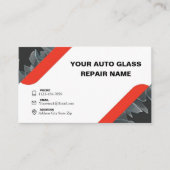 Minimalistische autoglasreparatie visitekaartje (Voorkant)