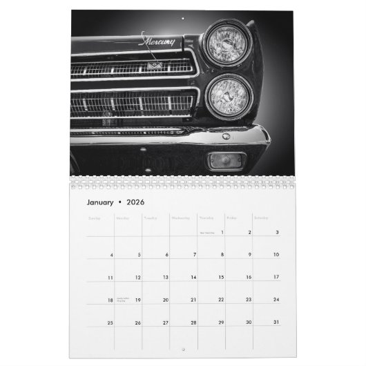 Minimalistische auto's Volume 2 Kalender (Jan 2026)