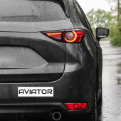 Minimalistische AVIATOR-typografie, eenvoudige luc Bumpersticker