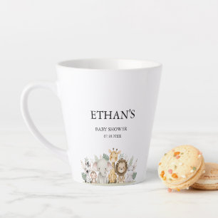 Minimalistische Avontuur Bosdieren Baby Shower Latte Mok