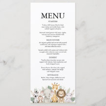 Minimalistische Avontuur Bosdieren Baby Shower