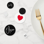 Minimalistische B & W geometrische 40e verjaardag Confetti (Groep)