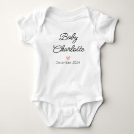 Minimalistische baby aankomende Soon | Aangepast g Romper