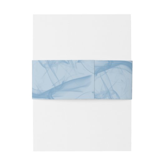 Minimalistische Baby Blue Initialen Datum bruiloft Uitnodigingen Wikkel (Achterkant Voorbeeld)