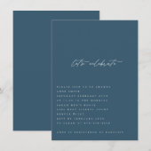 Minimalistische Baby Boy Douche uitnodiging (Voorkant / Achterkant)