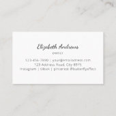 Minimalistische Baby Hands Logo - Geboortedoula, v Visitekaartje (Achterkant)