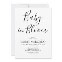 Minimalistische Baby in bloei