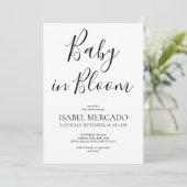 Minimalistische Baby in bloei Kaart (Staand voorkant)