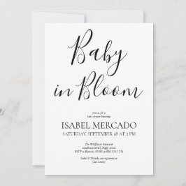 Minimalistische Baby in bloei Kaart