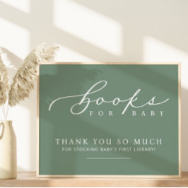 Minimalistische Baby shower boeken voor Baby Stati Poster