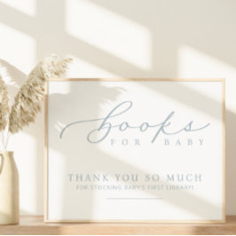 Minimalistische Baby shower boeken voor Baby Stati Poster