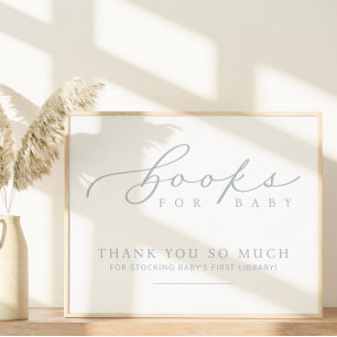 Minimalistische Baby shower boeken voor Baby Stati Poster