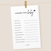 Minimalistische baby shower-wensen voor baby advie