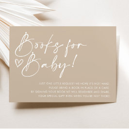 Minimalistische Baby showers boeken voor Baby Kaar Kaart