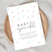 Minimalistische Baby Sprinkle Shower uitnodiging