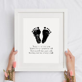 Minimalistische Baby voetafdrukken kinderkamer art Poster