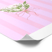 Minimalistische Baby's Breath Bouquet Poster (Hoek)