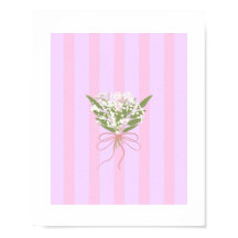 Minimalistische Baby's Breath Bouquet Poster