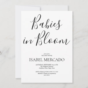 Minimalistische baby's in bloei kaart