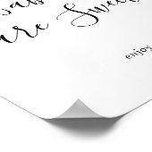 Minimalistische baby's zijn sweet Geniet van een T Poster (Hoek)