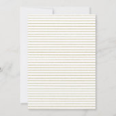 Minimalistische babyshower script moderne uitnodig kaart (Achterkant)