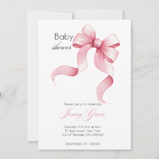 Minimalistische babyshower uitnodiging Bewerkbaar 