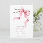 Minimalistische babyshower uitnodiging Bewerkbaar (Staand voorkant)