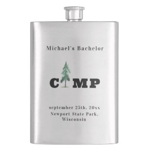 Minimalistische Bachelor Camp Pine Tree Modern Mon Flacon