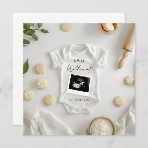 Minimalistische Baking Zwangerschapsaankondiging Kaart