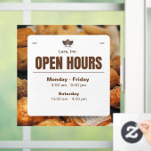 Minimalistische bakkerij openingstijden stickers & (Huis)