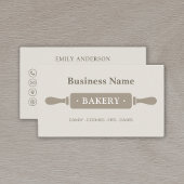 minimalistische bakkerij visitekaartje