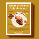 Minimalistische bakkerijflyer flyer<br><div class="desc">Modern,  minimalistisch,  multifunctioneel ontwerp voor uw gepersonaliseerde bedrijfsbrochure. Selecteer de knop 'Bewerken met de ontwerptool' om dit ontwerp verder aan te passen.</div>