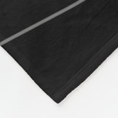 Minimalistische Ballerina & Roze Vlinder Zwart Fleece Deken (Hoek)