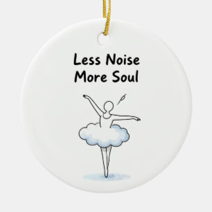 Minimalistische Balletdanser Ziel Citaat Kunst Keramisch Ornament