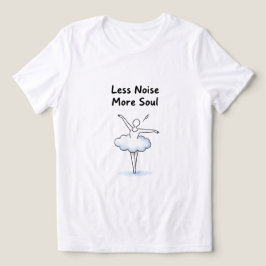 Minimalistische Balletdanseres Ziel Citaat Kunst Tri-Blend Shirt