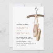 Minimalistische balletschoenen Ballerina 7-jarig b Kaart (Voorkant)