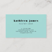 Minimalistische Balloon Whisk Chef Visitekaartje (Achterkant)