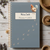 Minimalistische Barnyard Waterverf Chicken Planner