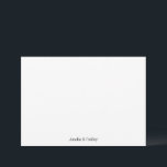 Minimalistische Basic Wit Elegant Bruiloft Custom Bedankkaart<br><div class="desc">Minimalistische Basic Wit Elegant Bruiloft Custom Dank u Kaart</div>