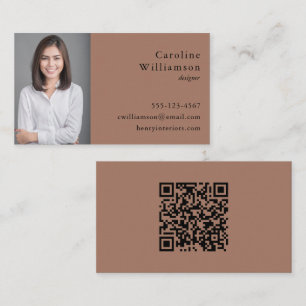 Minimalistische Basis Mocha Bruin Professionele Fo Visitekaartje