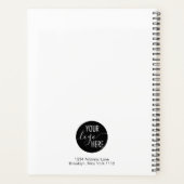 Minimalistische basis professionele bedrijf Logo Planner (Achterkant)