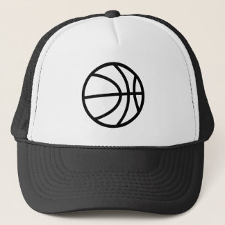 Minimalistische basketbal icoon trucker hoed pet