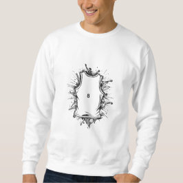 Minimalistische Basketbal Lijnkunst Sweatshirt